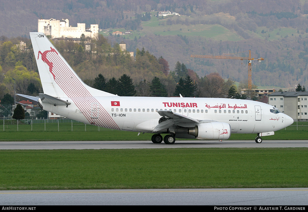 Aircraft Photo of TS-ION | Boeing 737-6H3 | Tunisair | AirHistory.net #61354