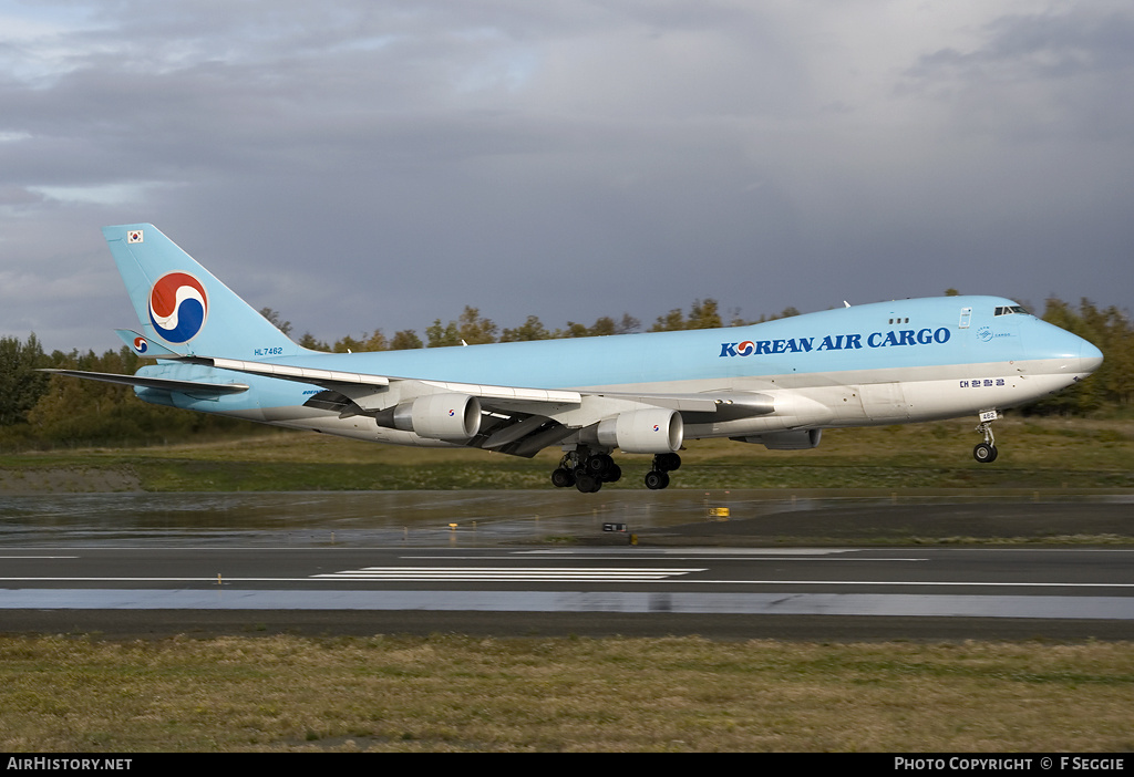 Aircraft Photo of HL7462 | Boeing 747-4B5F/SCD | Korean Air Cargo | AirHistory.net #61363