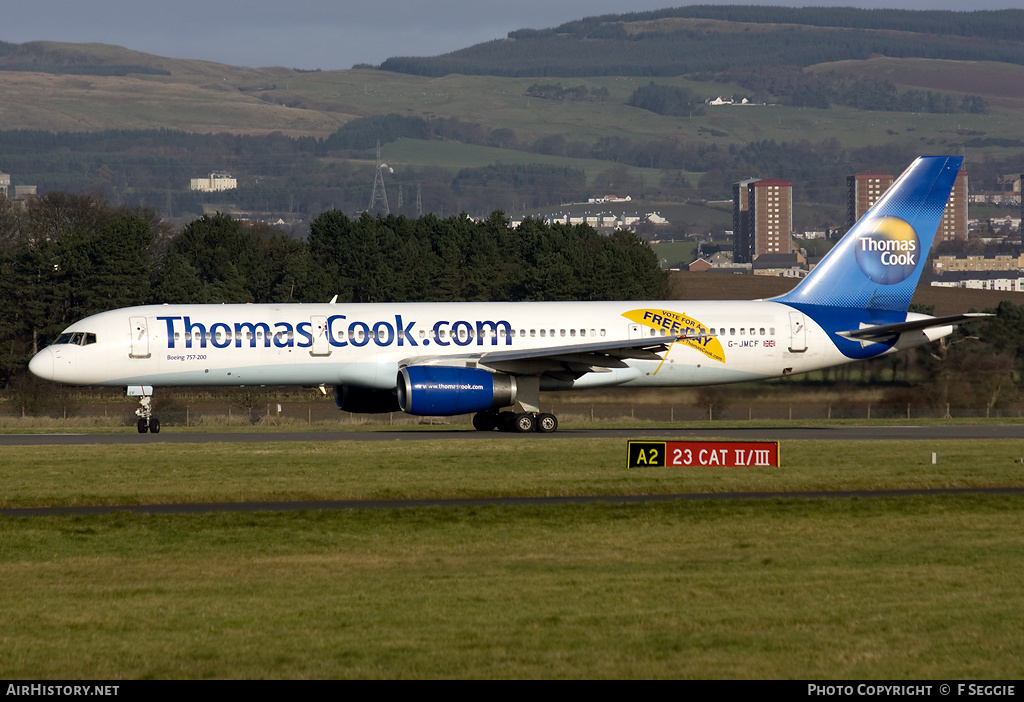 Aircraft Photo of G-JMCF | Boeing 757-28A | Thomas Cook Airlines | AirHistory.net #61380