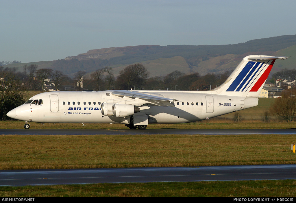 Aircraft Photo of G-JEBB | British Aerospace BAe-146-300 | Air France | AirHistory.net #61385