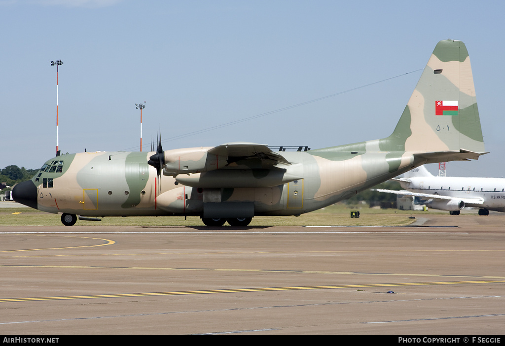 Aircraft Photo of 501 / ٥٠١ | Lockheed C-130H Hercules | Oman - Air Force | AirHistory.net #61408