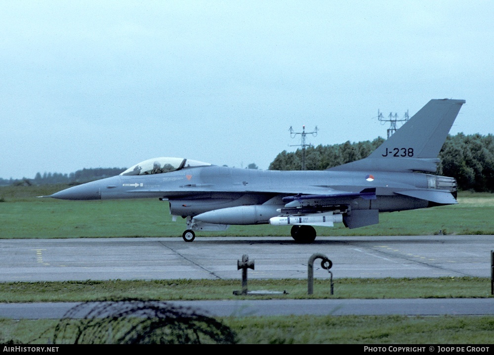 Aircraft Photo of J-238 | General Dynamics F-16A Fighting Falcon | Netherlands - Air Force | AirHistory.net #61417