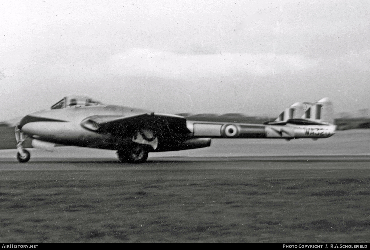 Aircraft Photo of WA320 | De Havilland D.H. 100 Vampire FB5 | UK - Air Force | AirHistory.net #61453