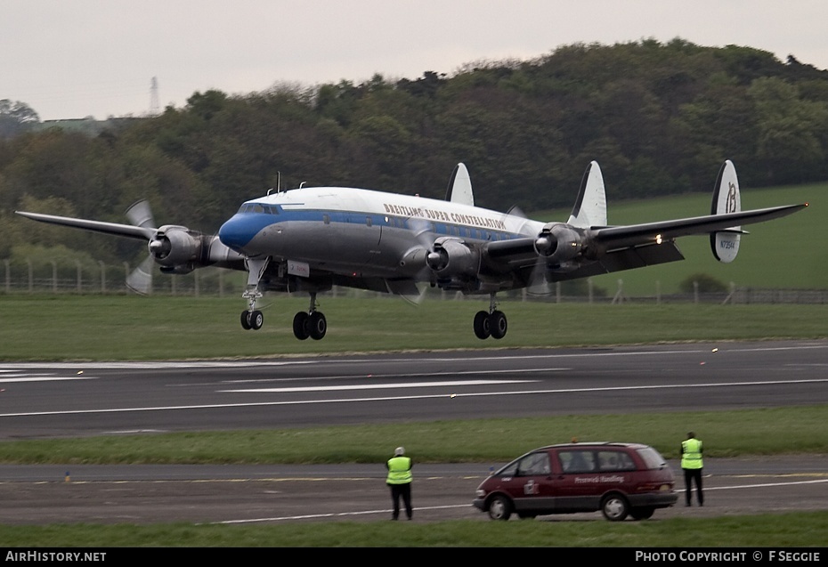 Aircraft Photo of N73544 | Lockheed L-1049F Super Constellation | Breitling | AirHistory.net #61468