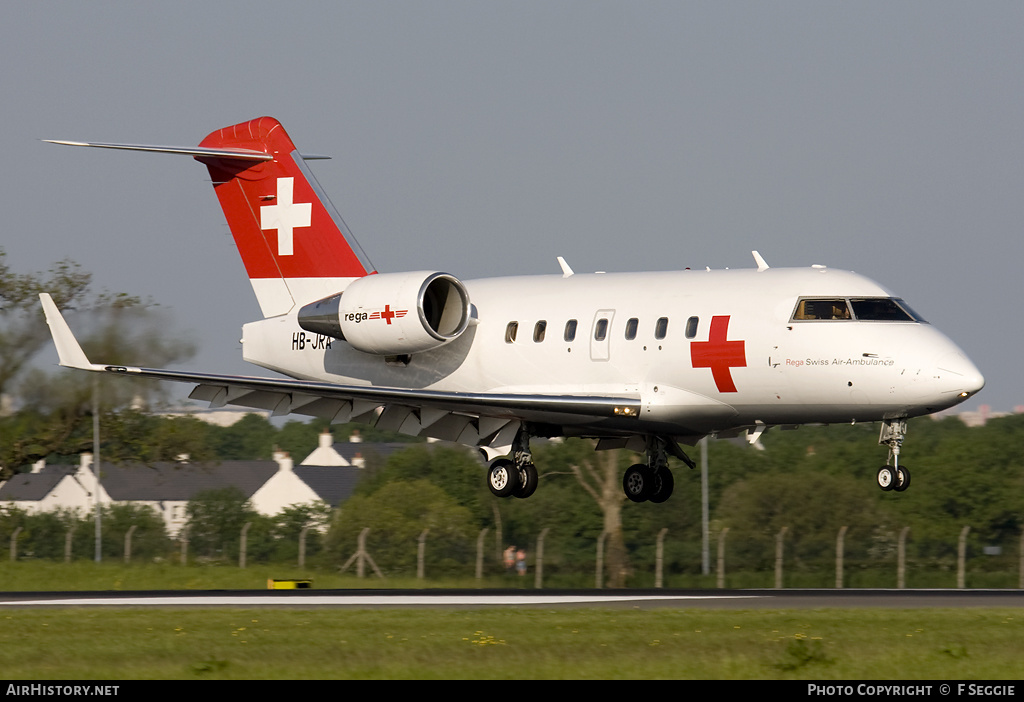 Aircraft Photo of HB-JRA | Bombardier Challenger 604 (CL-600-2B16) | REGA - Swiss Air Ambulance | AirHistory.net #61507