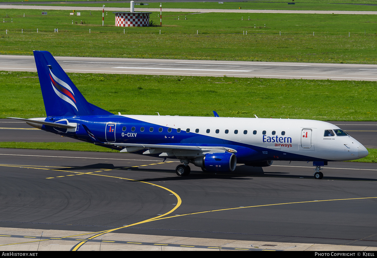 Aircraft Photo of G-CIXV | Embraer 170LR (ERJ-170-100LR) | Eastern Airways | AirHistory.net #61532
