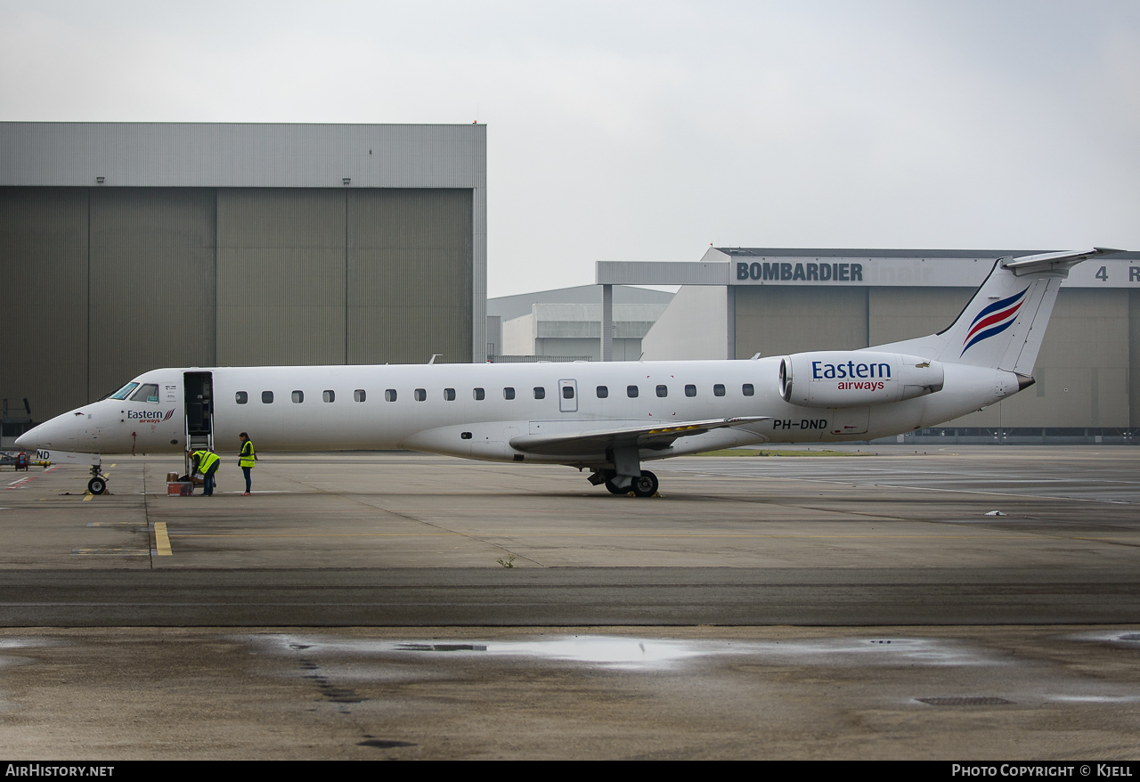 Aircraft Photo of PH-DND | Embraer ERJ-145MP (EMB-145MP) | Eastern Airways | AirHistory.net #61583