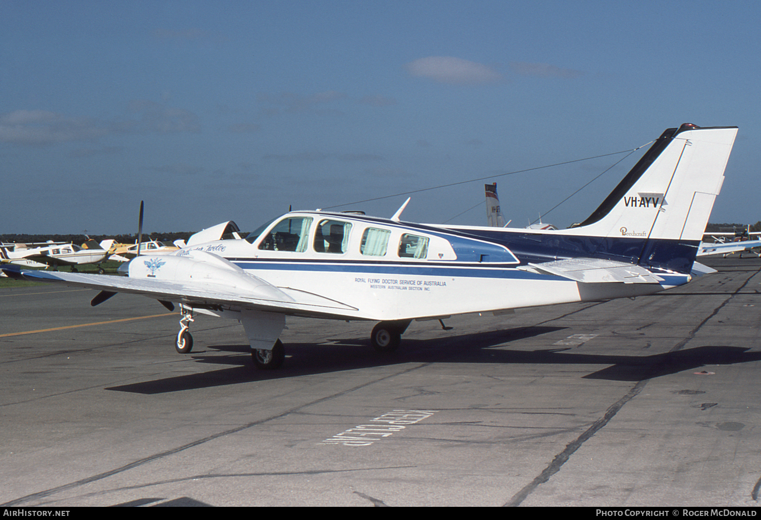 Aircraft Photo of VH-AYV | Beech 58 Baron | Royal Flying Doctor Service - RFDS | AirHistory.net #61587