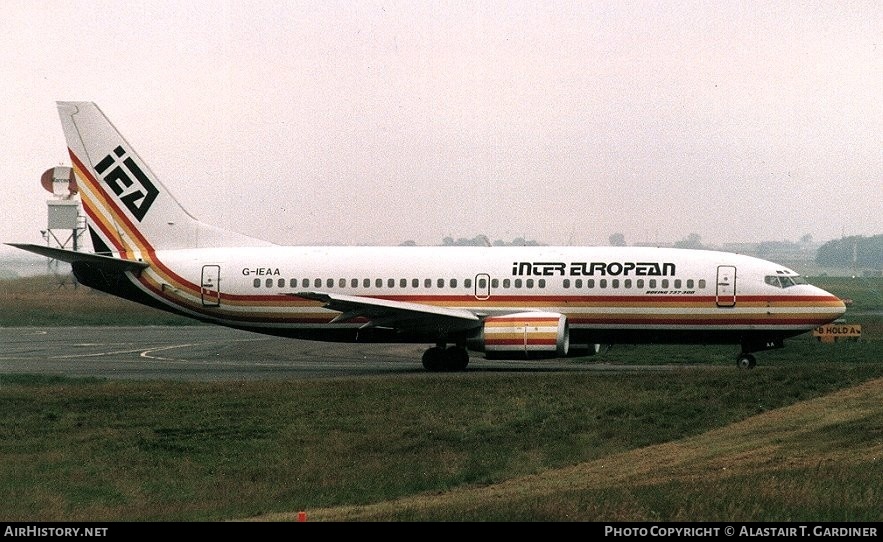 Aircraft Photo of G-IEAA | Boeing 737-33A | Inter European Airways - IEA | AirHistory.net #61591