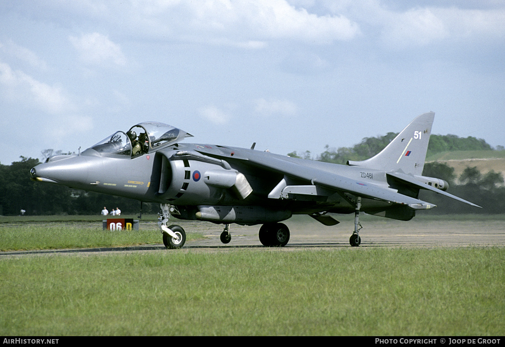 Aircraft Photo of ZD461 | British Aerospace Harrier GR7 | UK - Air Force | AirHistory.net #61609