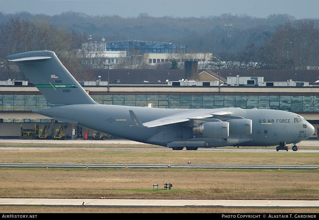 Aircraft Photo of 01-0187 / 10187 | Boeing C-17A Globemaster III | USA - Air Force | AirHistory.net #61612