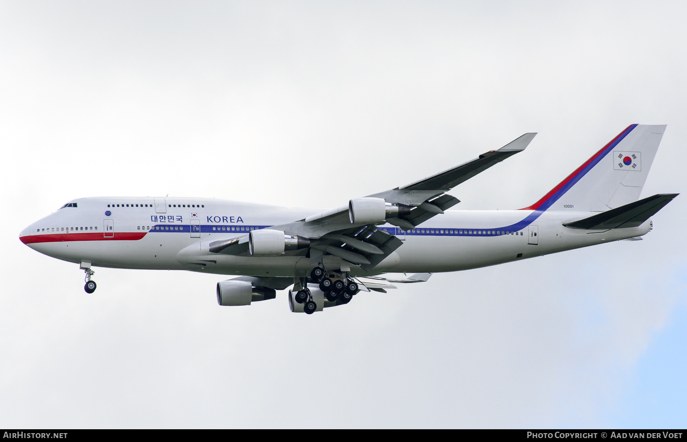 Aircraft Photo of 10001 | Boeing 747-4B5 | South Korea - Air Force | AirHistory.net #61615