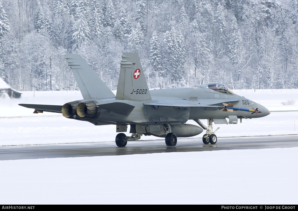 Aircraft Photo of J-5020 | McDonnell Douglas F/A-18C Hornet | Switzerland - Air Force | AirHistory.net #61625