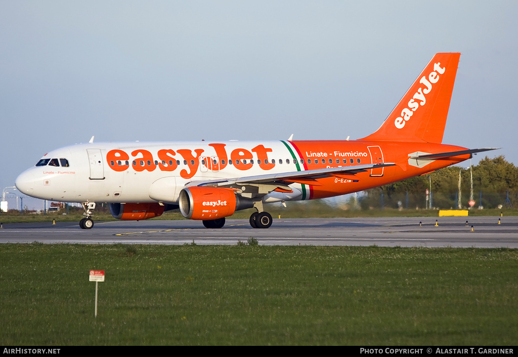 Aircraft Photo of G-EZIW | Airbus A319-111 | EasyJet | AirHistory.net #61674