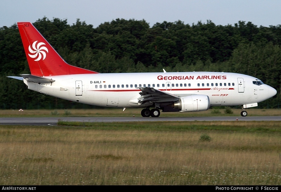 Aircraft Photo of D-AHLI | Boeing 737-5K5 | Airzena Georgian Airlines | AirHistory.net #61688