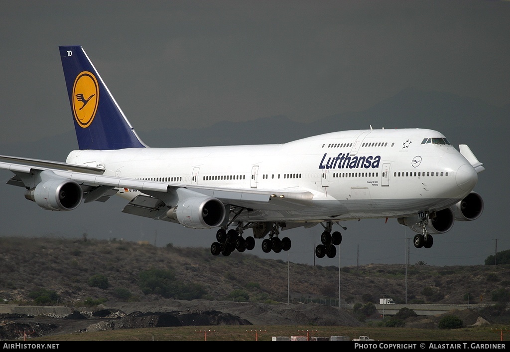 Aircraft Photo of D-ABTD | Boeing 747-430M | Lufthansa | AirHistory.net #61696