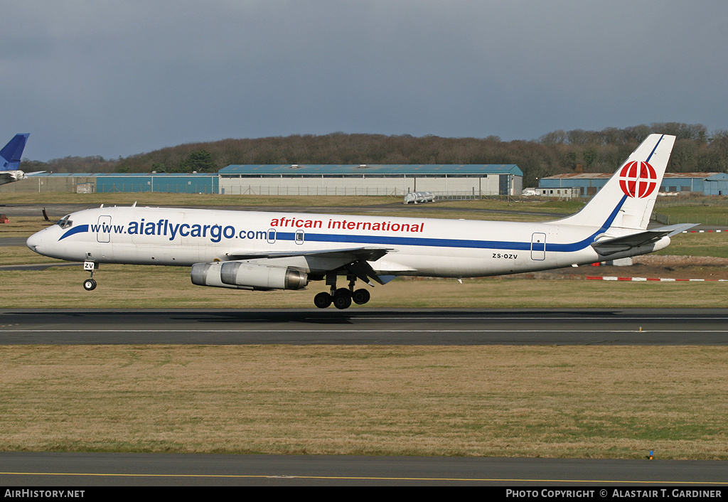 Aircraft Photo of ZS-OZV | McDonnell Douglas DC-8-62H(F) | African International Airways | AirHistory.net #61745