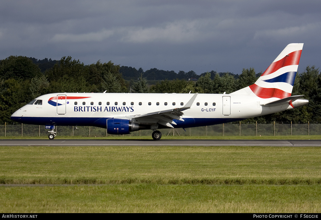 Aircraft Photo of G-LCYF | Embraer 170STD (ERJ-170-100STD) | British Airways | AirHistory.net #61753