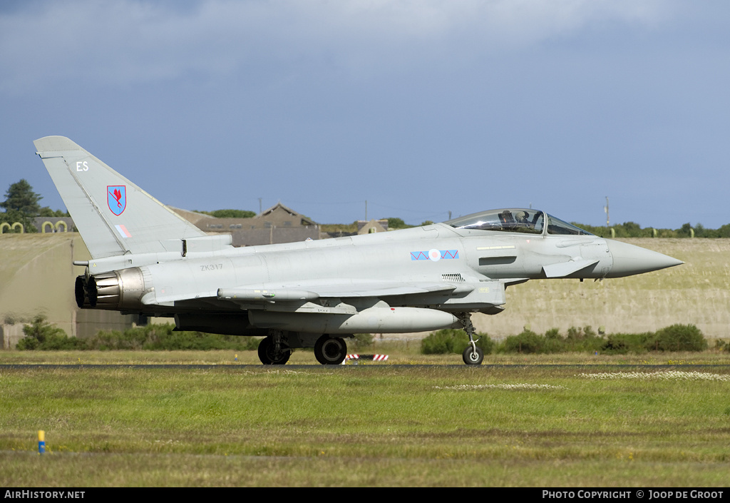 Aircraft Photo of ZK317 | Eurofighter EF-2000 Typhoon FGR4 | UK - Air Force | AirHistory.net #61781