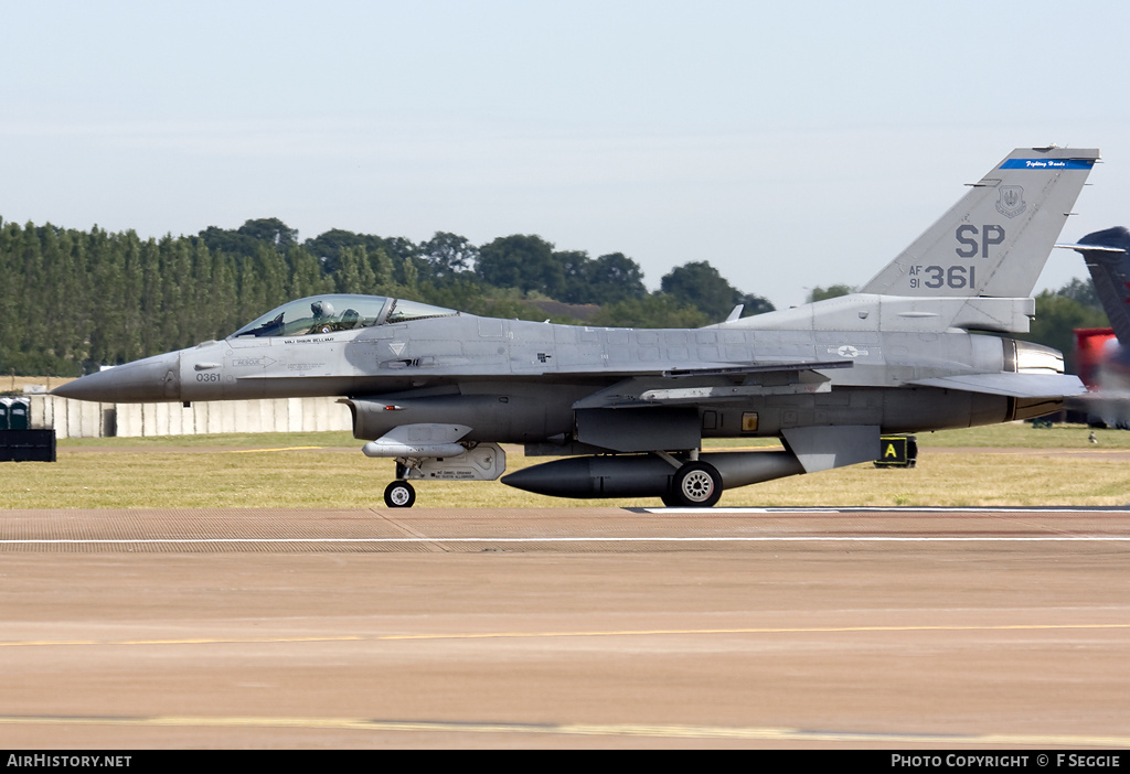 Aircraft Photo of 91-0361 / AF91-361 | Lockheed F-16CM Fighting Falcon | USA - Air Force | AirHistory.net #61790