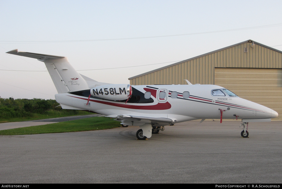 Aircraft Photo of N458LM | Embraer EMB-500 Phenom 100 | Advocate Consulting | AirHistory.net #61798