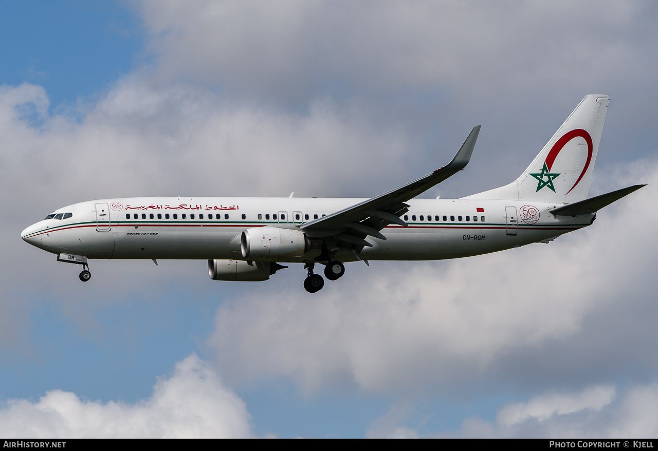 Aircraft Photo of CN-RGM | Boeing 737-8B6 | Royal Air Maroc - RAM | AirHistory.net #61805
