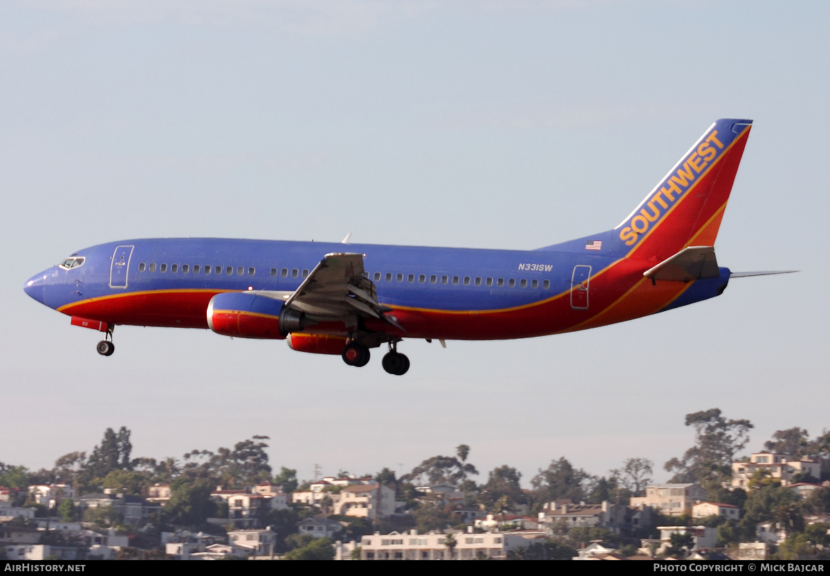 Aircraft Photo of N331SW | Boeing 737-3H4 | Southwest Airlines | AirHistory.net #61809