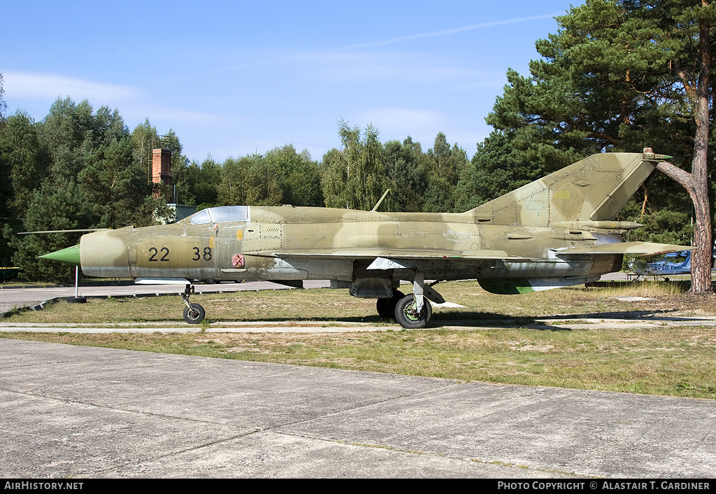 Aircraft Photo of 2238 | Mikoyan-Gurevich MiG-21SPS | Germany - Air Force | AirHistory.net #61869