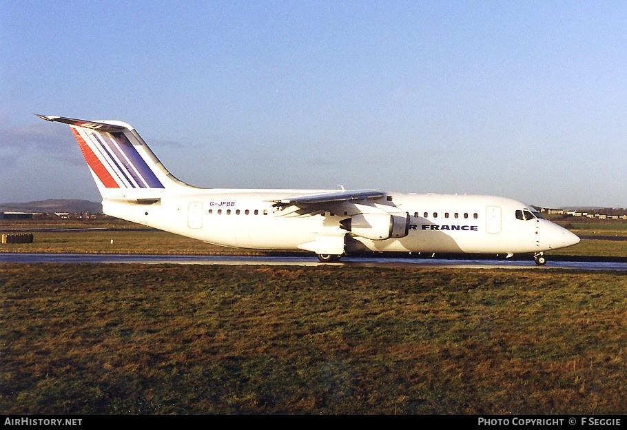Aircraft Photo of G-JEBB | British Aerospace BAe-146-300 | Air France | AirHistory.net #61874