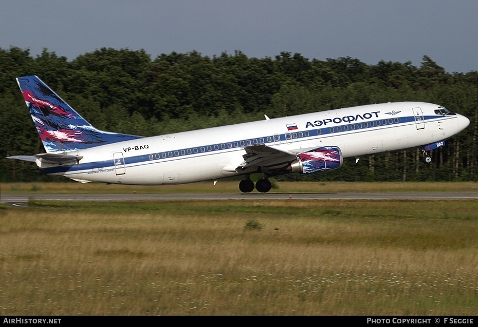 Aircraft Photo of VP-BAQ | Boeing 737-4M0 | Aeroflot | AirHistory.net #61898