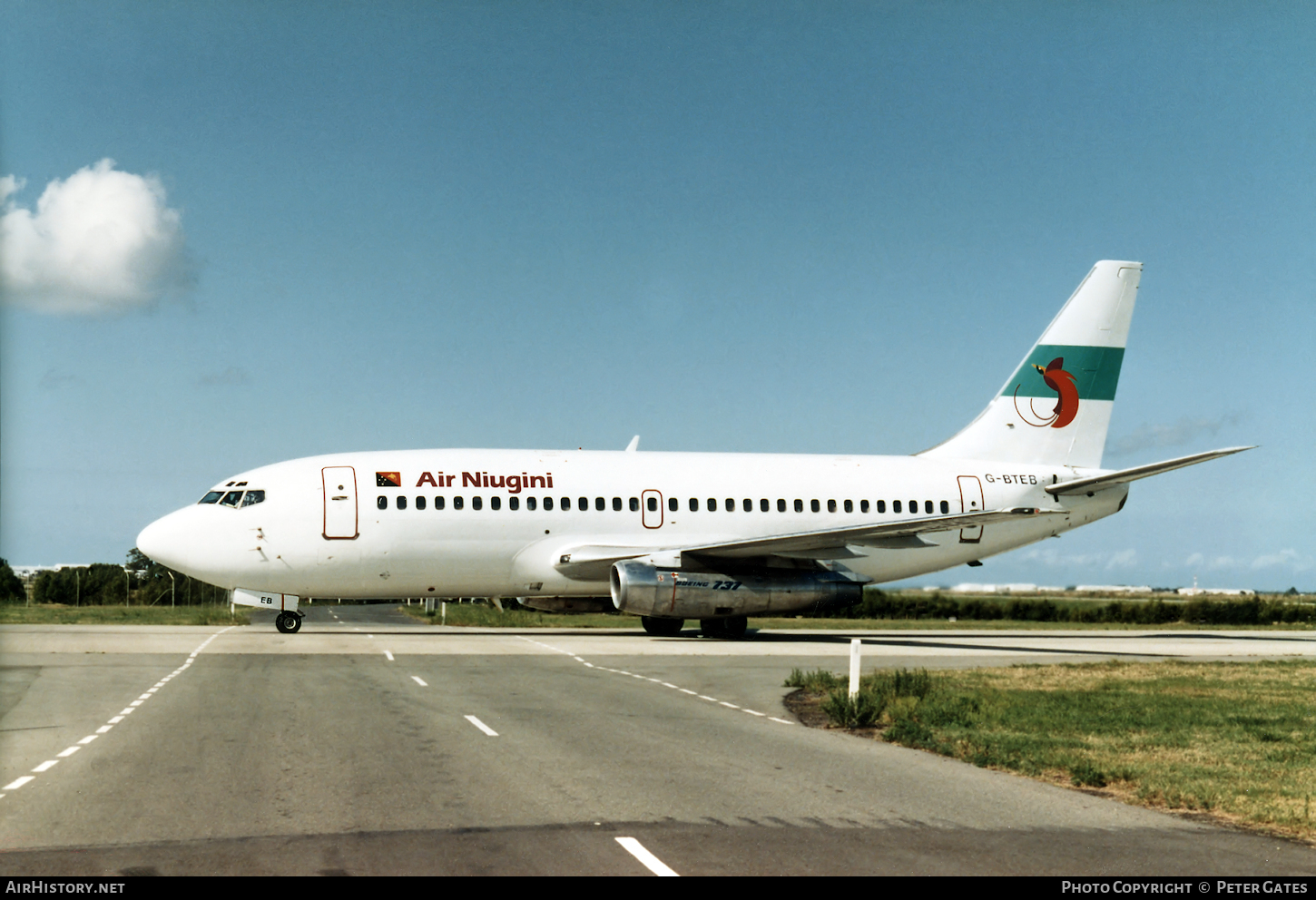 Aircraft Photo of G-BTEB | Boeing 737-2M8/Adv | Air Niugini | AirHistory.net #61912
