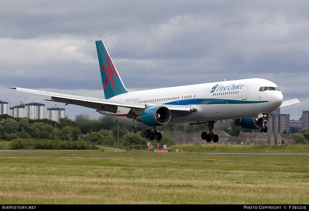 Aircraft Photo of G-DBLA | Boeing 767-35E/ER | First Choice Airways | AirHistory.net #61917