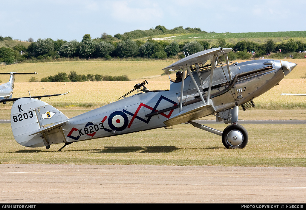 Aircraft Photo of G-BTVE / K8203 | Hawker Demon I | UK - Air Force | AirHistory.net #61937