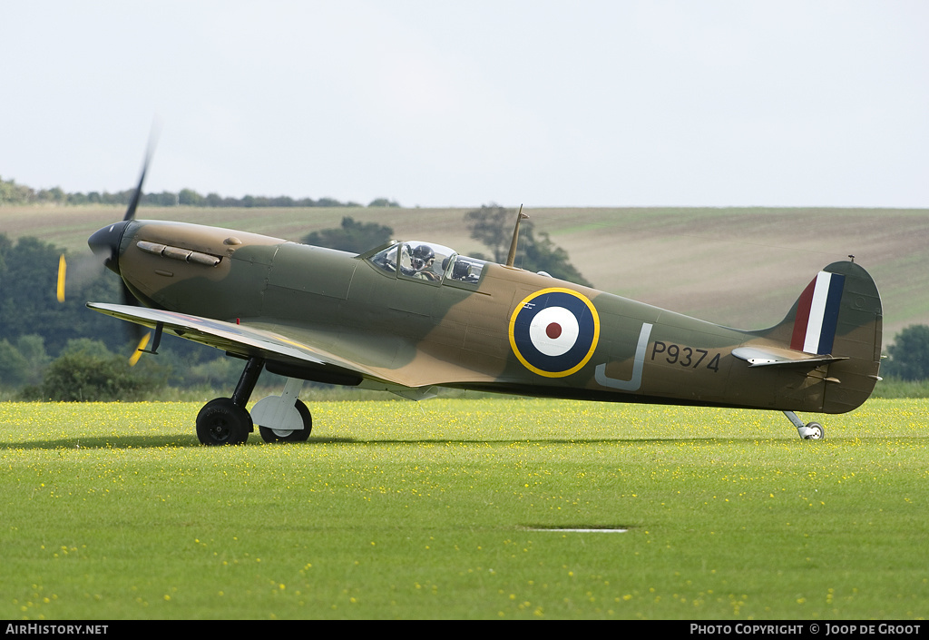 Aircraft Photo of G-MKIA / P9374 | Supermarine 300 Spitfire Mk1A | UK - Air Force | AirHistory.net #61948