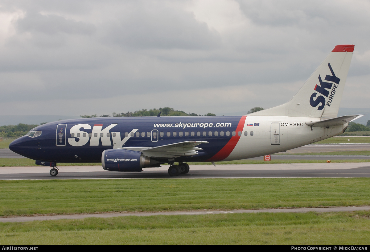 Aircraft Photo of OM-SEC | Boeing 737-5Y0 | SkyEurope Airlines | AirHistory.net #61957