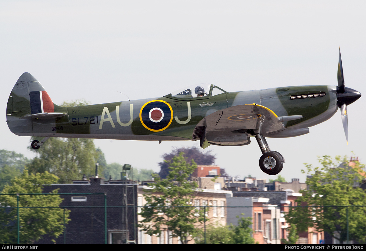 Aircraft Photo of OO-XVI / SL721 | Supermarine 361 Spitfire LF16E | UK - Air Force | AirHistory.net #61974