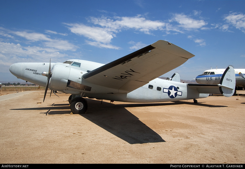 Aircraft Photo of 12473 | Lockheed 18-08 Lodestar | USA - Navy | AirHistory.net #62001
