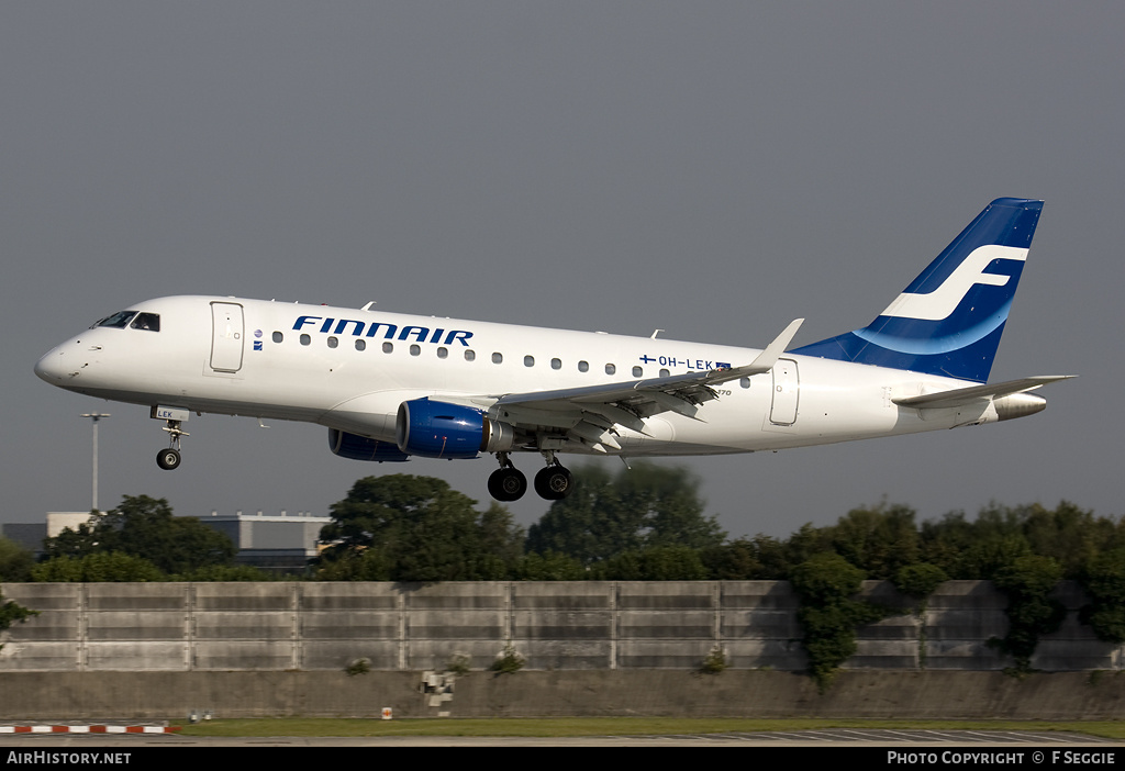 Aircraft Photo of OH-LEK | Embraer 170STD (ERJ-170-100STD) | Finnair | AirHistory.net #62007
