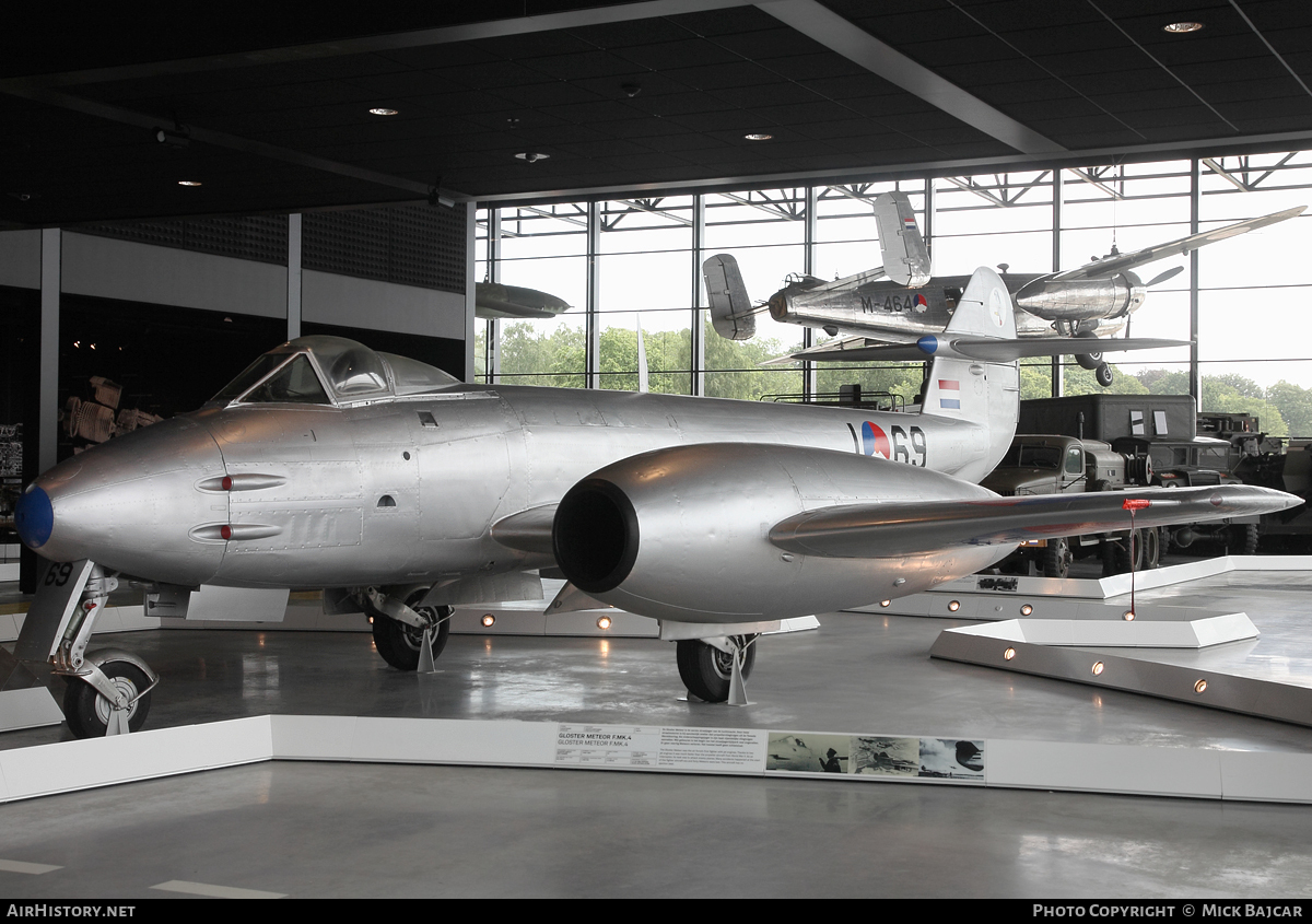 Aircraft Photo of I-69 | Gloster Meteor F4 | Netherlands - Air Force | AirHistory.net #62028