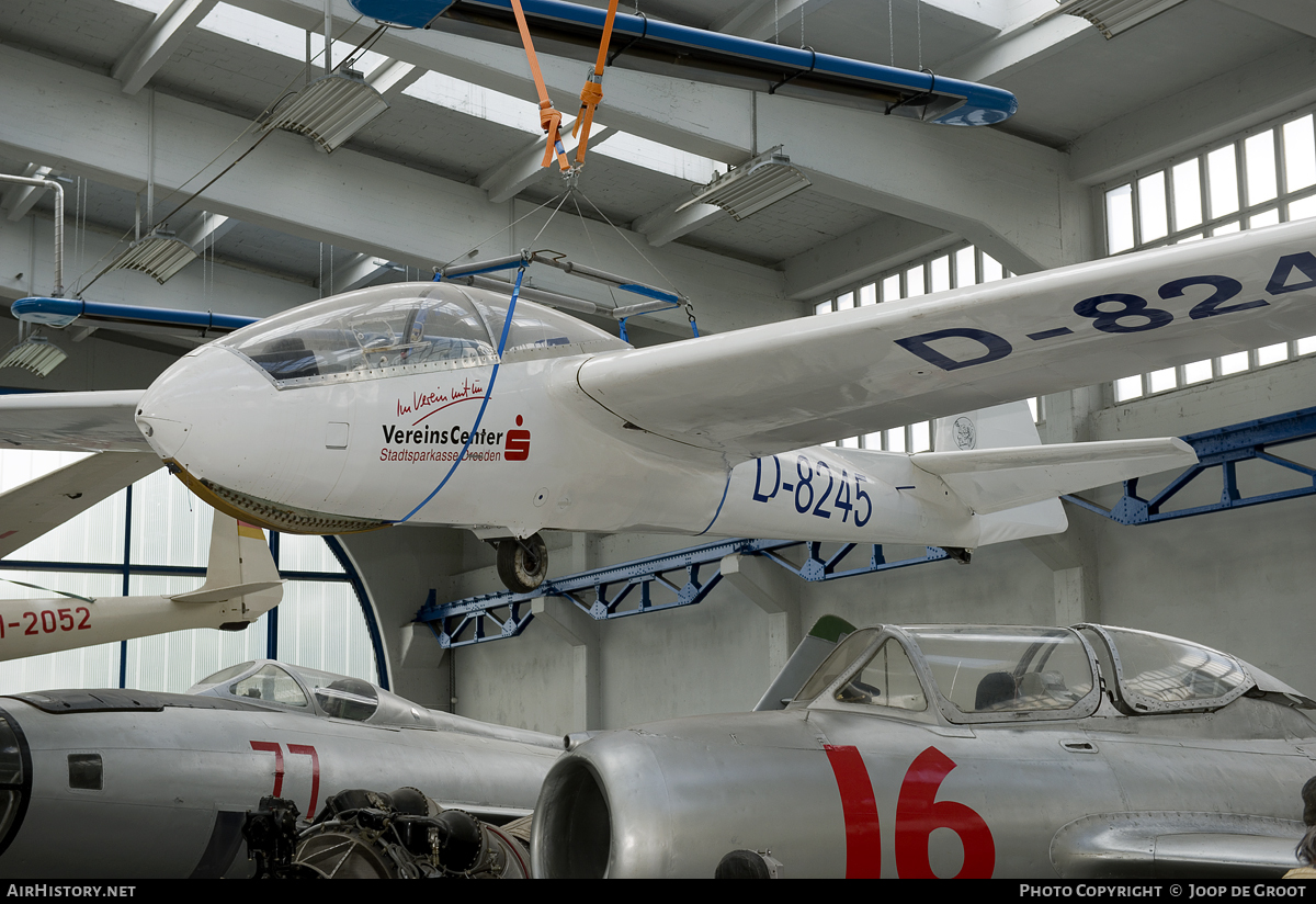 Aircraft Photo of D-8245 | PZL-Bielsko SZD-9BIS Bocian 1E | Aka Flieg | Stadtsparkasse Dresden | AirHistory.net #62046