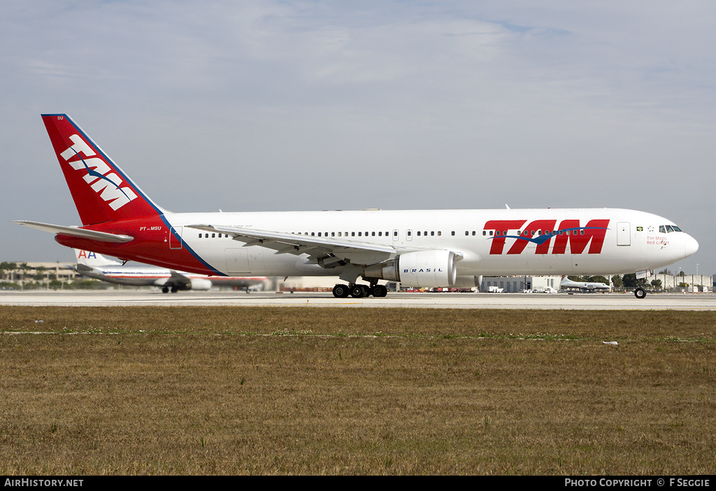 Aircraft Photo of PT-MSU | Boeing 767-33A/ER | TAM Linhas Aéreas | AirHistory.net #62050