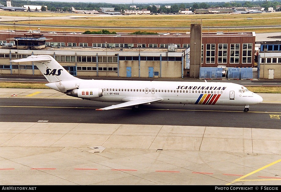 Aircraft Photo of OY-KGS | McDonnell Douglas DC-9-41 | Scandinavian Airlines - SAS | AirHistory.net #62056