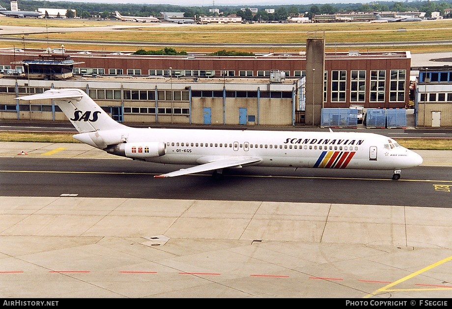 Aircraft Photo of OY-KGS | McDonnell Douglas DC-9-41 | Scandinavian Airlines - SAS | AirHistory.net #62056