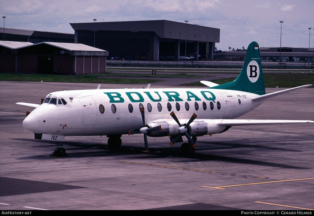 Aircraft Photo of PK-IVZ | Vickers 843 Viscount | Bouraq Indonesia Airlines | AirHistory.net #62079