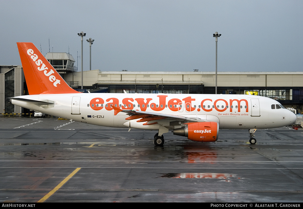 Aircraft Photo of G-EZIJ | Airbus A319-111 | EasyJet | AirHistory.net #62096