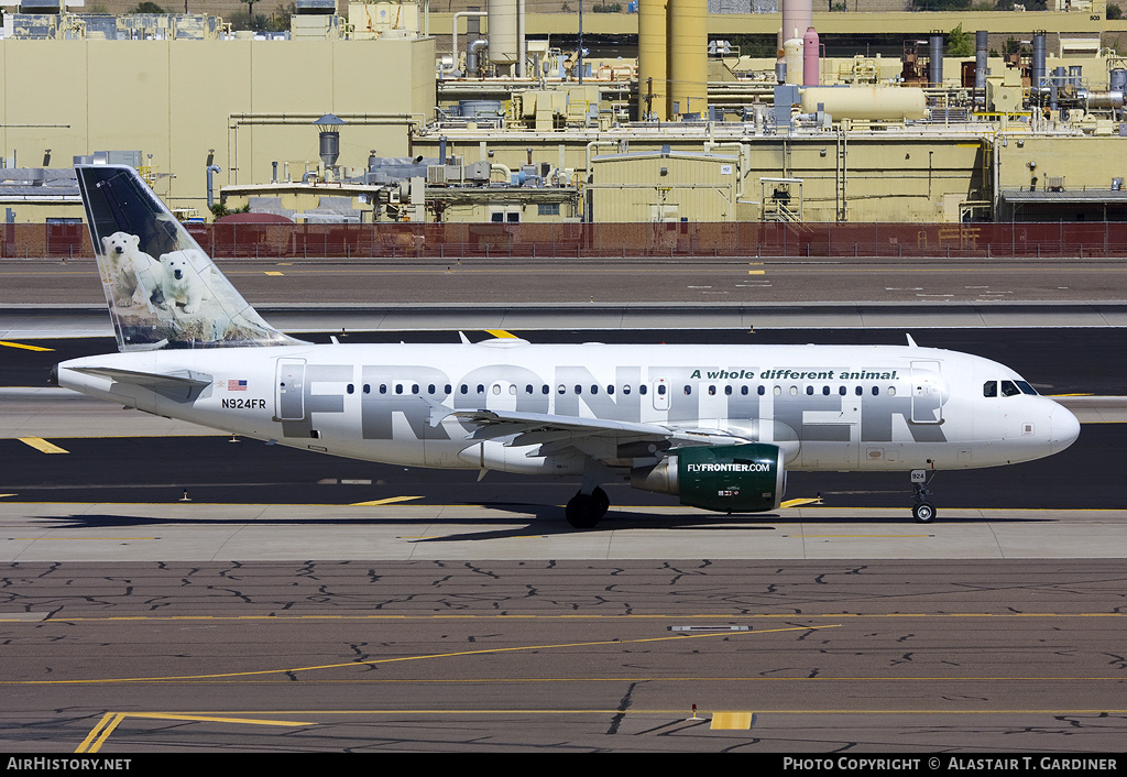 Aircraft Photo of N924FR | Airbus A319-111 | Frontier Airlines | AirHistory.net #62120
