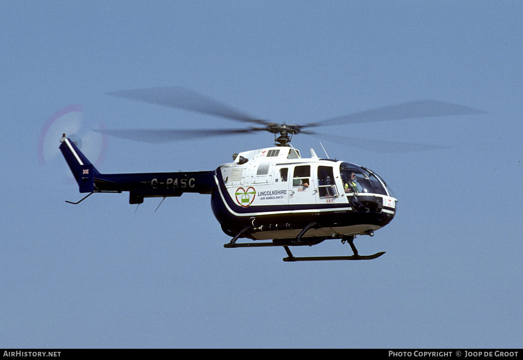 Aircraft Photo of G-PASC | MBB BO-105DBS-4 | Lincolnshire Air Ambulance | AirHistory.net #62134