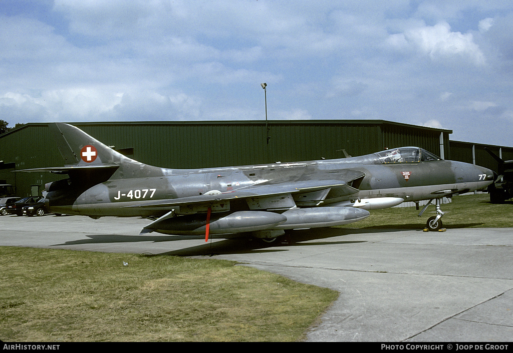 Aircraft Photo of J-4077 | Hawker Hunter F58 | Switzerland - Air Force | AirHistory.net #62147