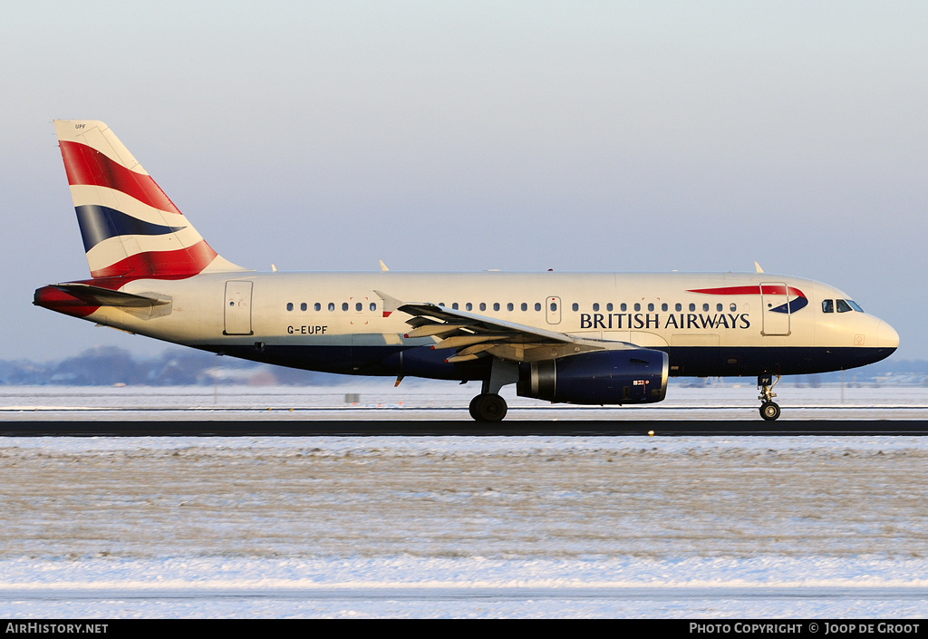 Aircraft Photo of G-EUPF | Airbus A319-131 | British Airways | AirHistory.net #62158