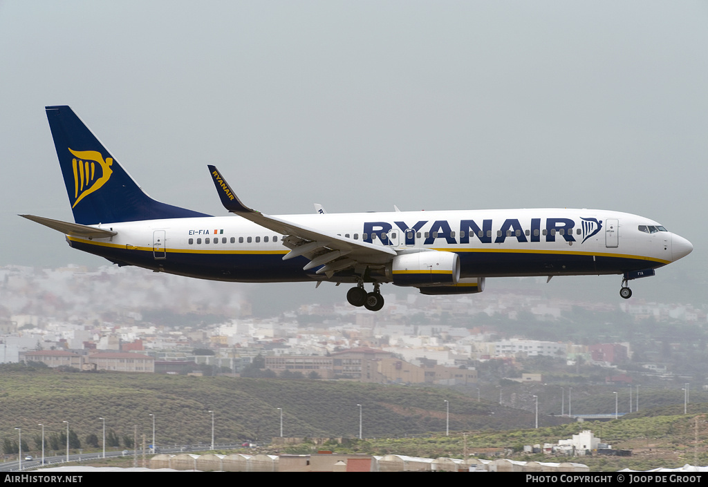 Aircraft Photo of EI-FIA | Boeing 737-8AS | Ryanair | AirHistory.net #62171